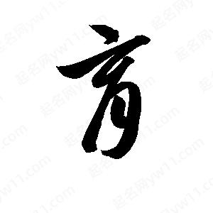 孫萬(wàn)民寫(xiě)的草字育